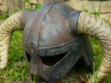 Load image into Gallery viewer, Faux Iron Nordic Viking Helm